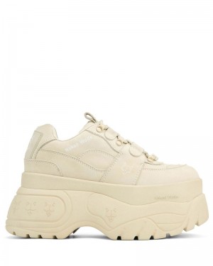 Beige Naked Wolfe Sinner Oat Women's Sneakers | RIYADH 206JSKTXC