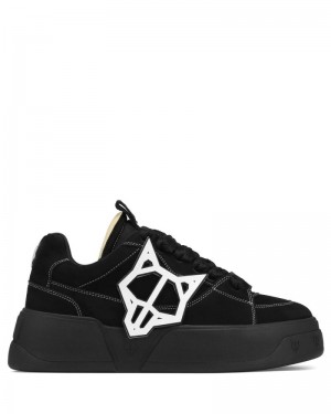 Black Naked Wolfe Kosa Midnight Men's Sneakers | RIYADH 182WKCGLF