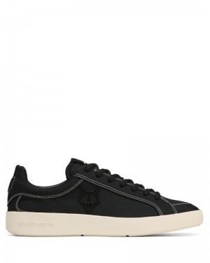 Black Naked Wolfe Portofino Nylon Men's Sneakers | RIYADH 958RLSYWB