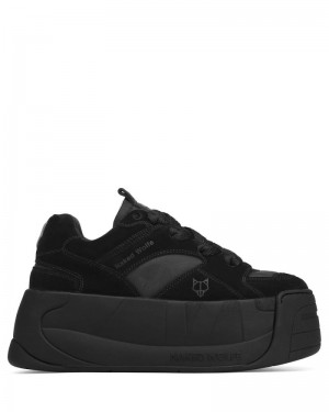 Black Naked Wolfe Snatch Double Women's Sneakers | RIYADH 543ZTLRXB