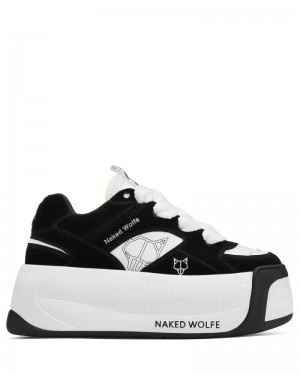 Black Naked Wolfe Snatch Women's Sneakers | RIYADH 896WKCBYU