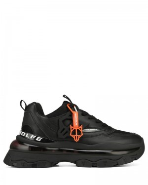 Black Naked Wolfe Spring Men's Sneakers | RIYADH 753GCMBFJ