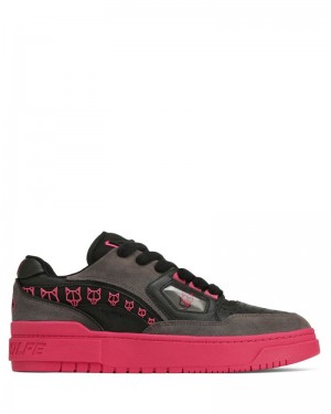 Black / Pink Naked Wolfe NW-00 Combo Men's Sneakers | RIYADH 873EFKXIJ