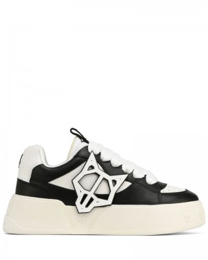 Black / White Naked Wolfe Kosa Men's Sneakers | RIYADH 847OPCQJI