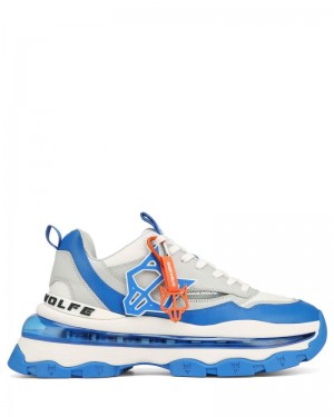 Blue Naked Wolfe Spring Men's Sneakers | RIYADH 673HBOYDU