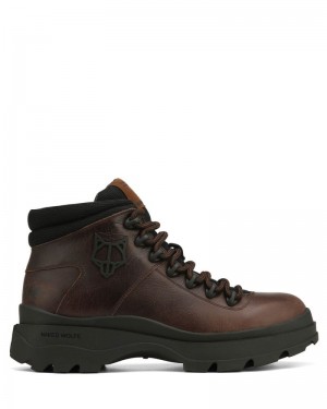 Brown Naked Wolfe Aspen Leather Men's Boots | RIYADH 246YRDLGC