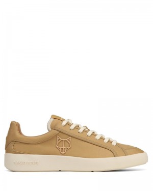 Brown Naked Wolfe Portofino Natural Nylon Men's Sneakers | RIYADH 912IKHQOU