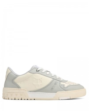 Grey Naked Wolfe Transmission Combo Leather Men's Sneakers | RIYADH 275GYHVUI