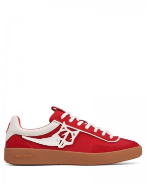 Red Naked Wolfe Palm Nylon Men's Sneakers | RIYADH 947ZKEGWT