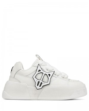 White Naked Wolfe City Women's Sneakers | RIYADH 364SVUKIT