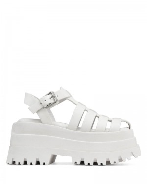 White Naked Wolfe Devil Women's Platform Sandals | RIYADH 610CDEAXM