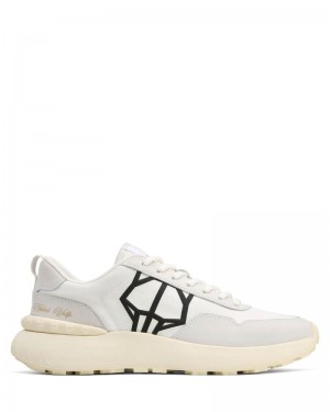 White Naked Wolfe Doubt Nylon Men's Sneakers | RIYADH 041PEFMYN