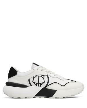 White / Black Naked Wolfe Drought Men's Sneakers | RIYADH 467ZUYRSQ