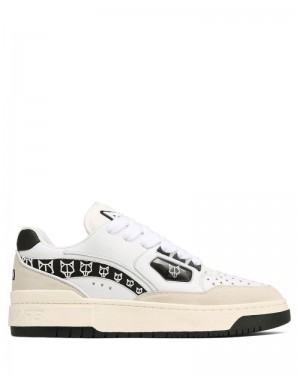 White / Black Naked Wolfe NW-00 Men's Sneakers | RIYADH 917KPSQOB