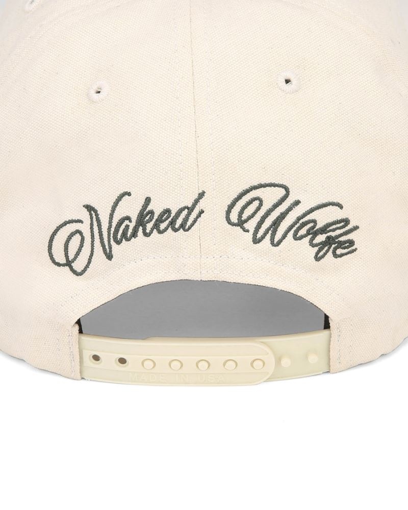 Beige Naked Wolfe Signature Unconstructed Natural Men's Caps | RIYADH 615GKXFQA