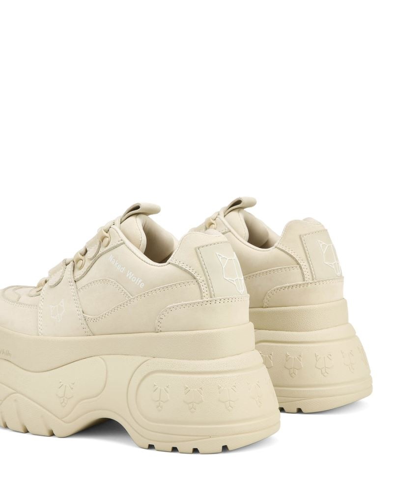 Beige Naked Wolfe Sinner Oat Women's Sneakers | RIYADH 206JSKTXC