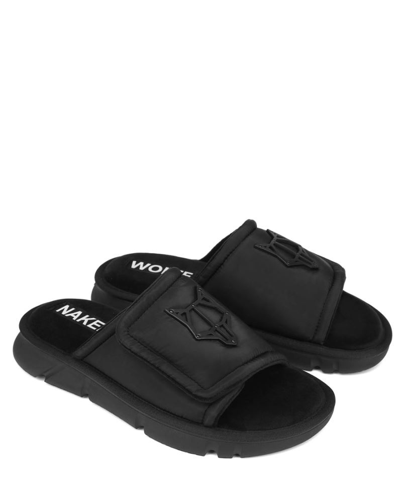 Black Naked Wolfe Alaska Men's Slides | RIYADH 612UFYXJP