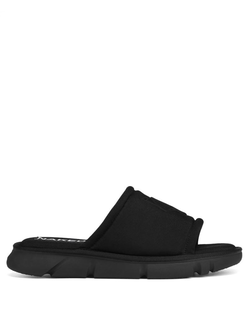 Black Naked Wolfe Arizona Men\'s Slides | RIYADH 032FGNLWK