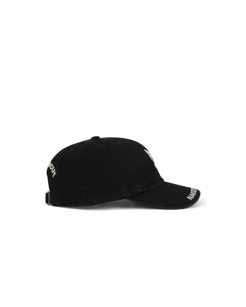 Black Naked Wolfe Baseball Pure Men's Caps | RIYADH 704VXQLUW