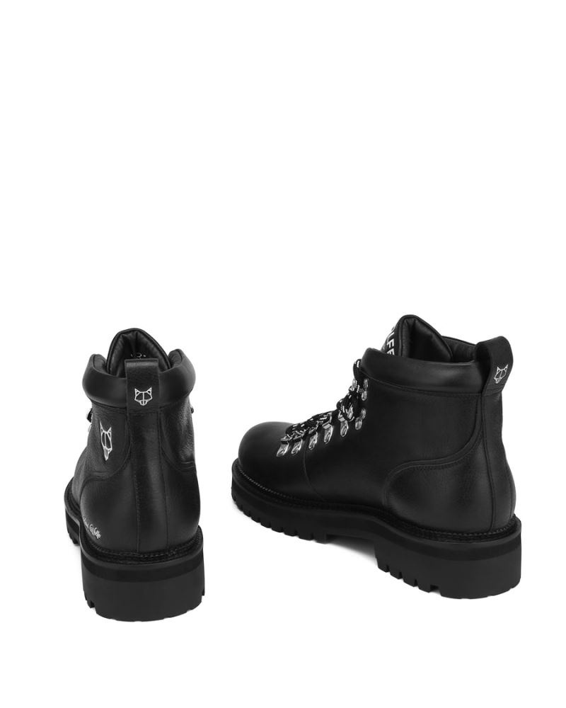 Black Naked Wolfe Bear Leather Men's Boots | RIYADH 086UKCPEM