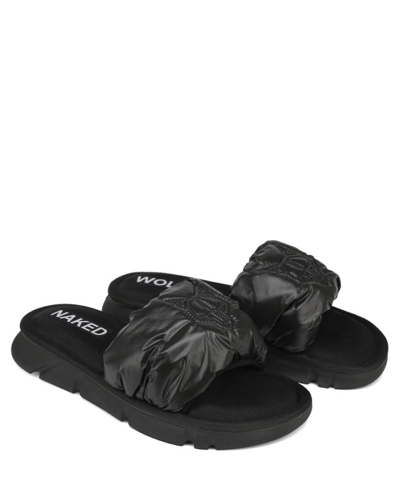 Black Naked Wolfe Coasting Men's Slides | RIYADH 245EHAILZ