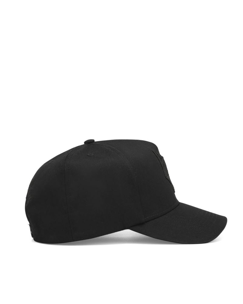 Black Naked Wolfe Constructed Wolfe Men's Caps | RIYADH 309KIPYUM