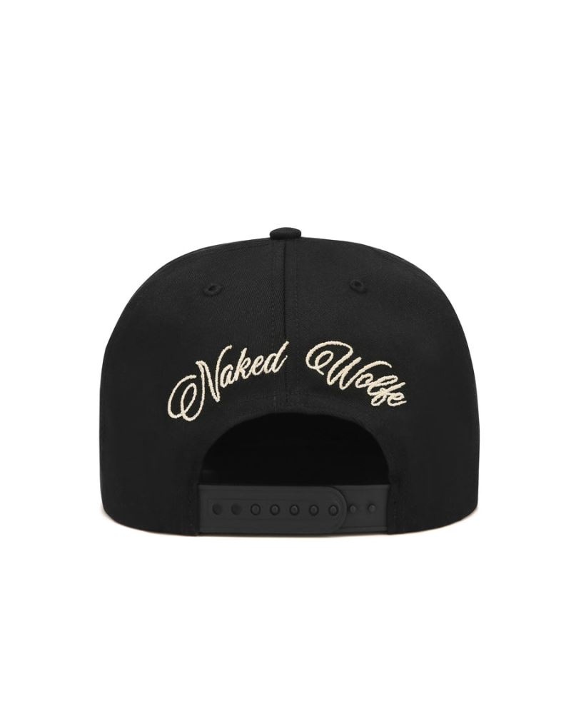 Black Naked Wolfe Constructed Wolfe Men's Caps | RIYADH 814FLWRGZ