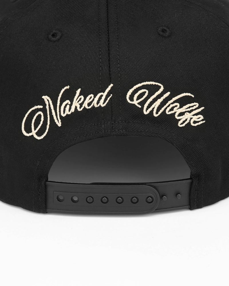 Black Naked Wolfe Constructed Wolfe Men's Caps | RIYADH 814FLWRGZ