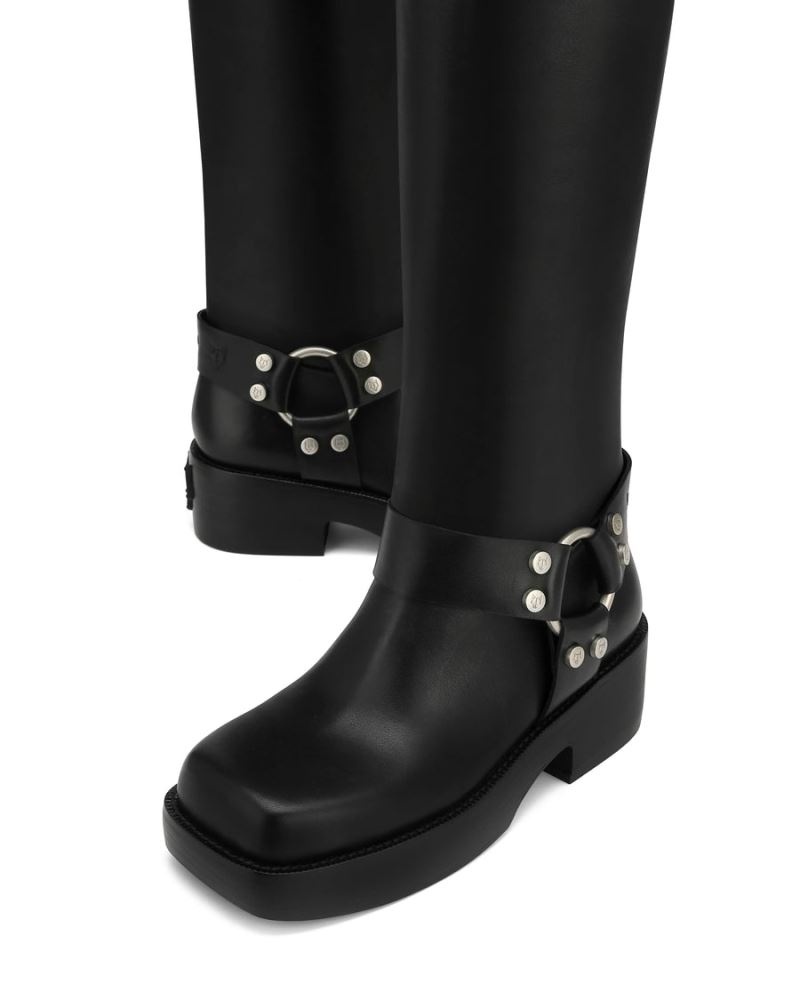 Black Naked Wolfe Desert Leather Women's Knee-high Boots | RIYADH 235CSRZEV