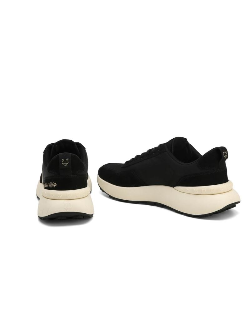 Black Naked Wolfe Doubt Nylon Men's Sneakers | RIYADH 469GYOHQS