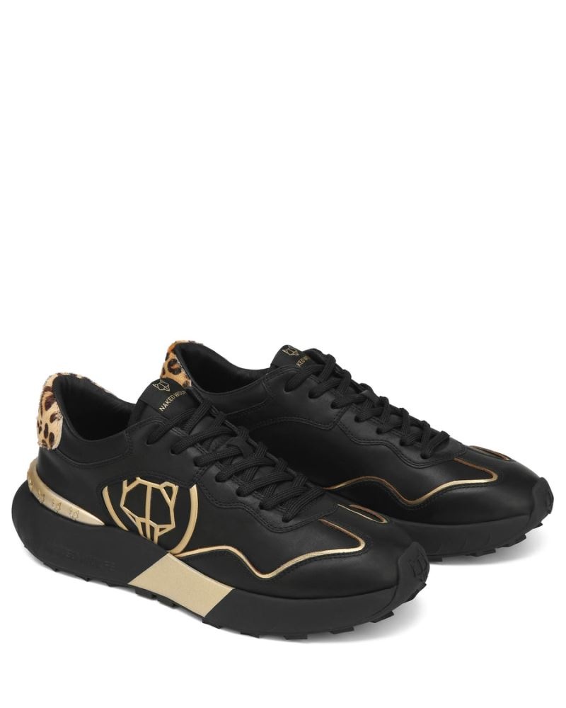 Black Naked Wolfe Drought Men's Sneakers | RIYADH 679NLJHXK