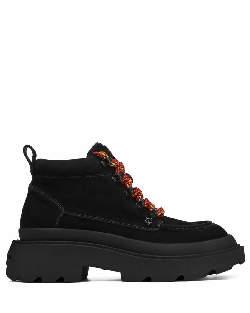 Black Naked Wolfe Drown Nubuck Men's Boots | RIYADH 625FRYHOW