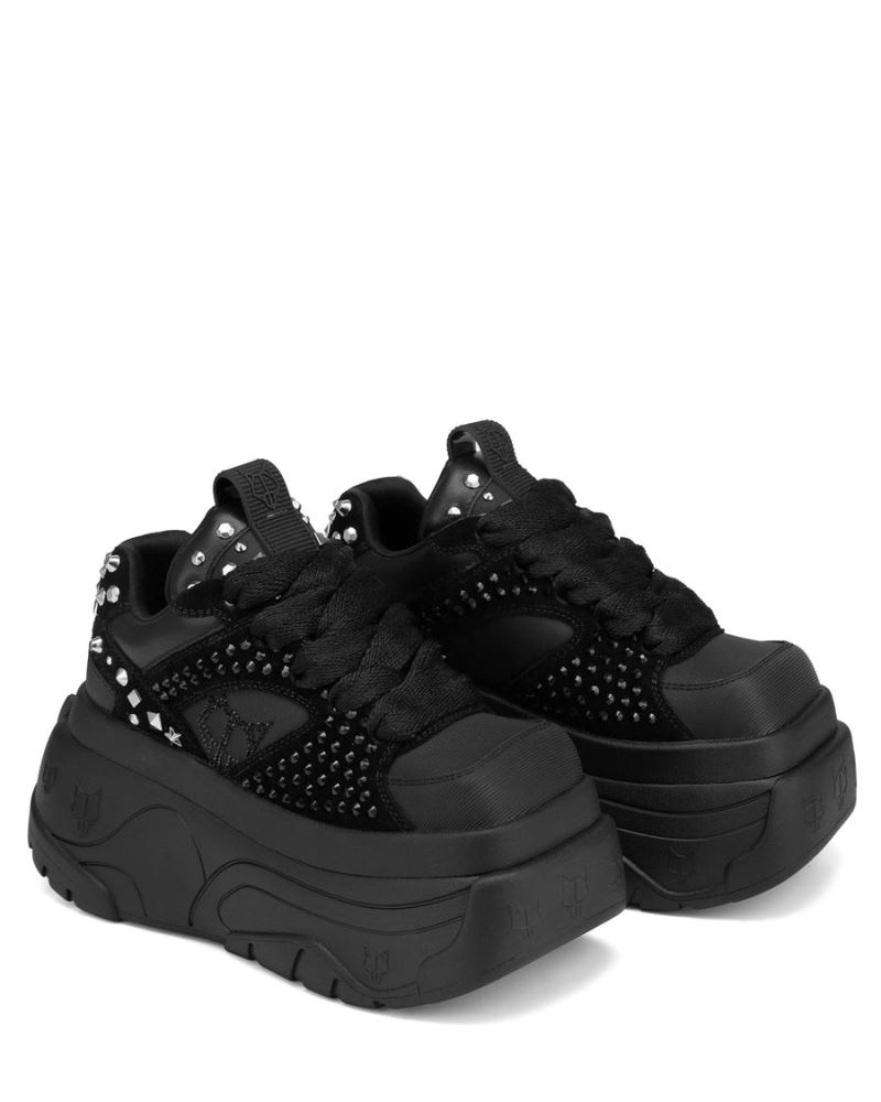 Black Naked Wolfe Fantasy Diamonds Women's Sneakers | RIYADH 840BNZGLF