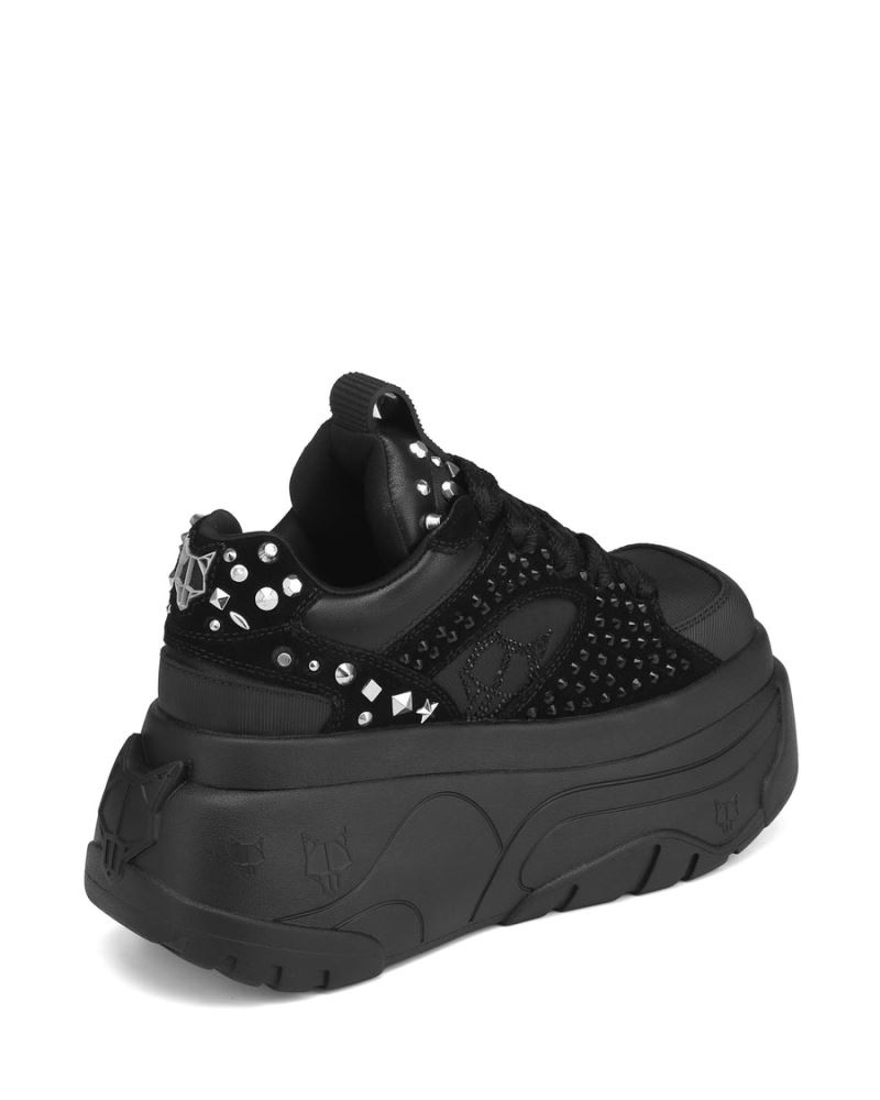 Black Naked Wolfe Fantasy Diamonds Women's Sneakers | RIYADH 840BNZGLF