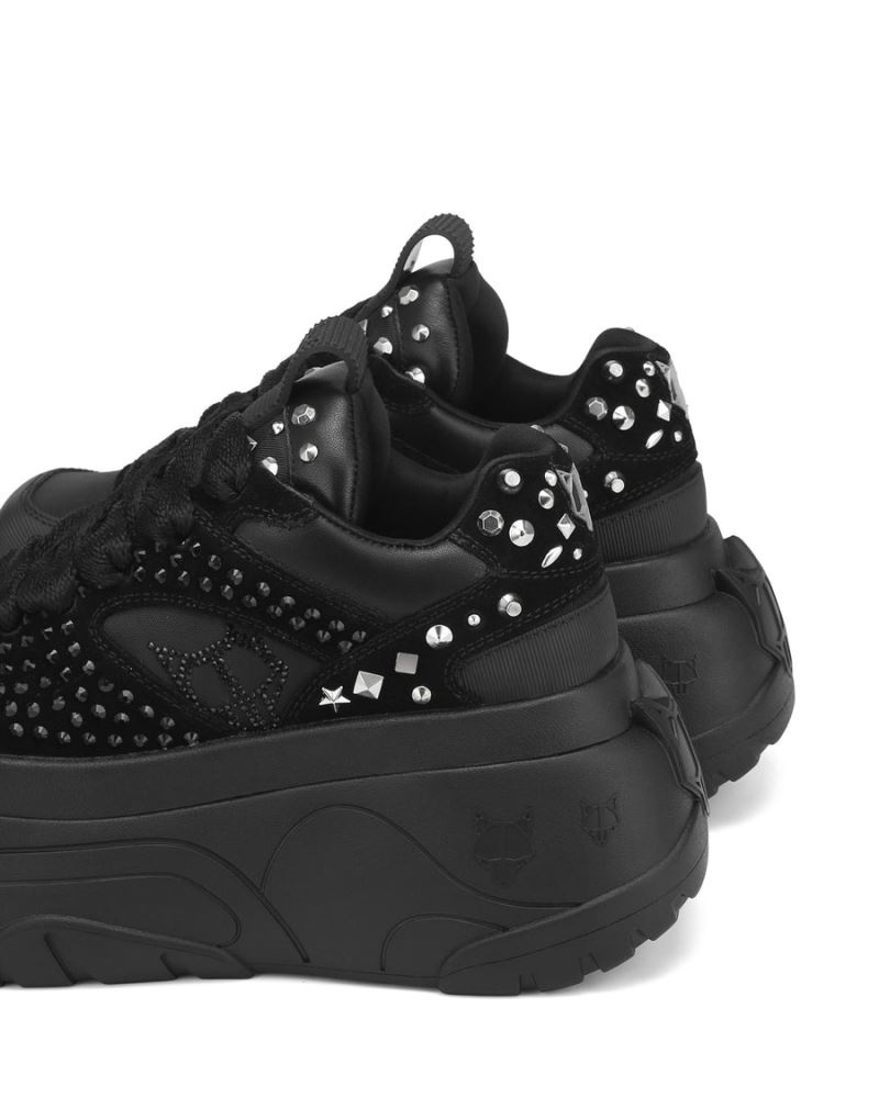 Black Naked Wolfe Fantasy Diamonds Women's Sneakers | RIYADH 840BNZGLF