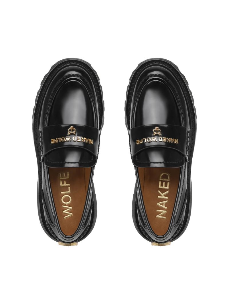 Black Naked Wolfe Flawed Box Women's Loafers | RIYADH 851VAUEGJ