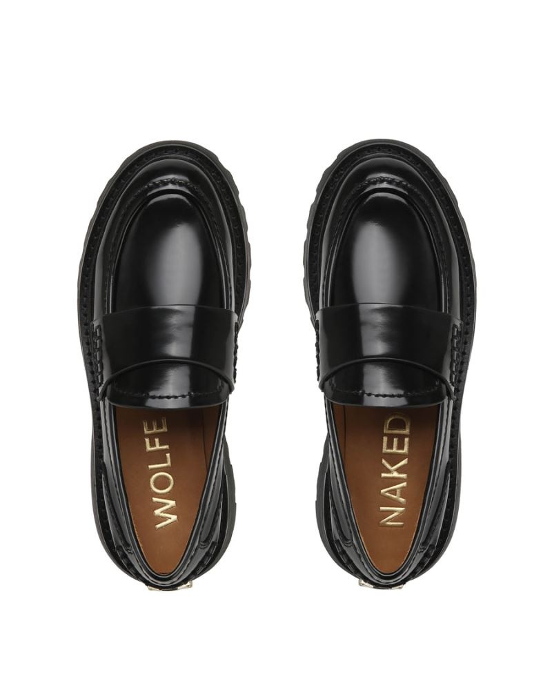 Black Naked Wolfe Flawless Box Women's Loafers | RIYADH 560ZODPGJ