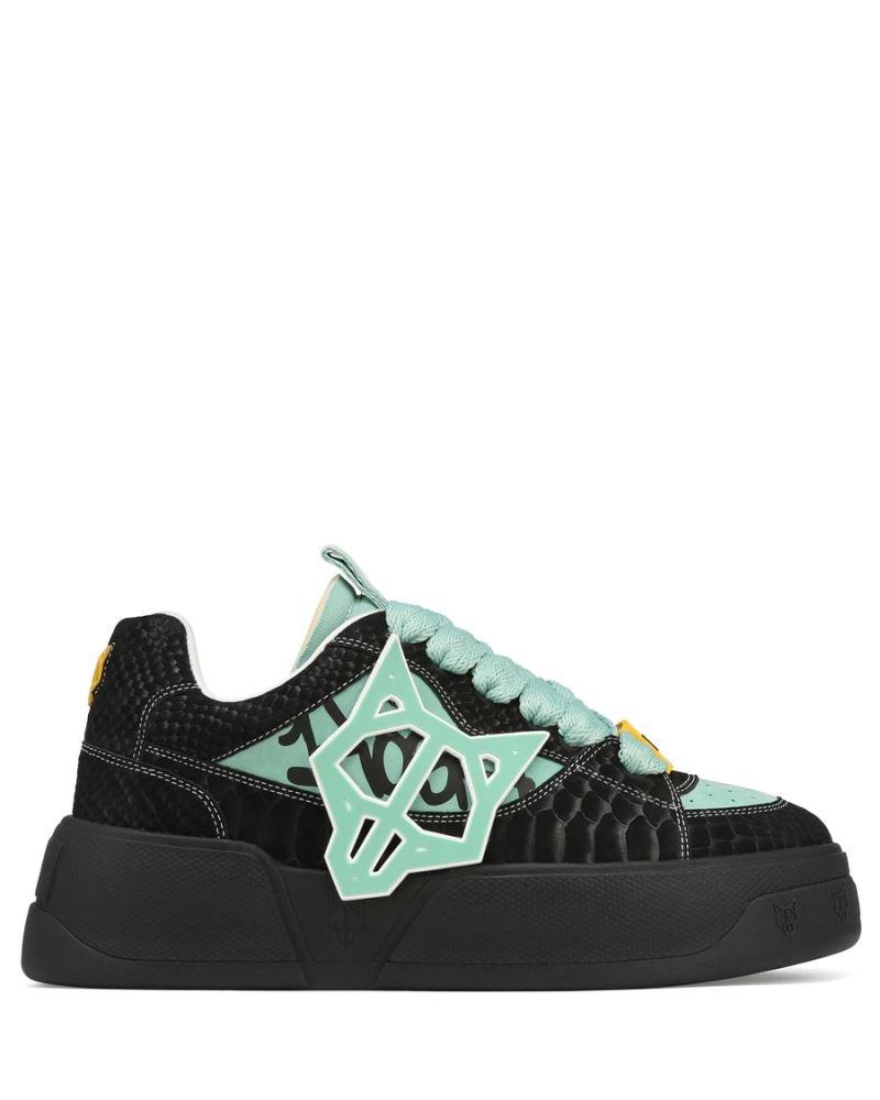 Black Naked Wolfe Kosa Snake Men's Sneakers | RIYADH 563MJRTPL