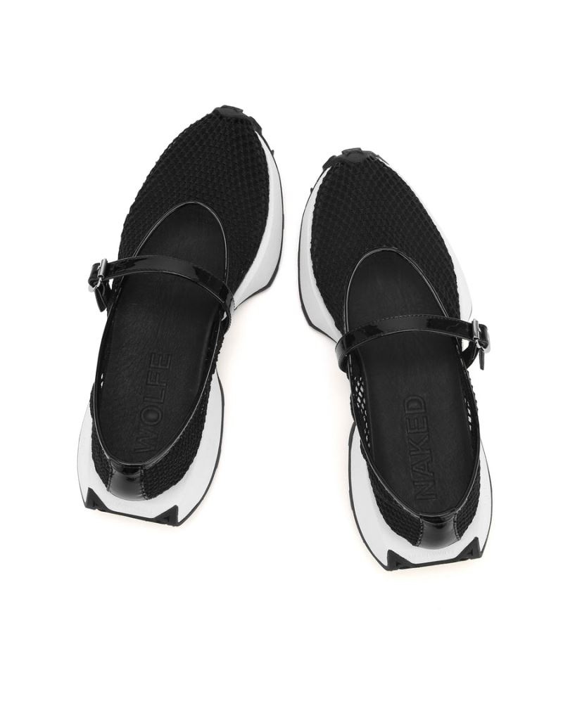 Black Naked Wolfe Protected Mesh Women's Loafers | RIYADH 439HRBVTD