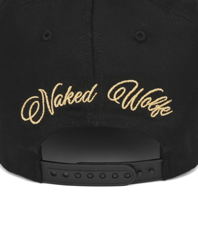 Black Naked Wolfe Signature Unconstructed Men's Caps | RIYADH 869JTVZRF