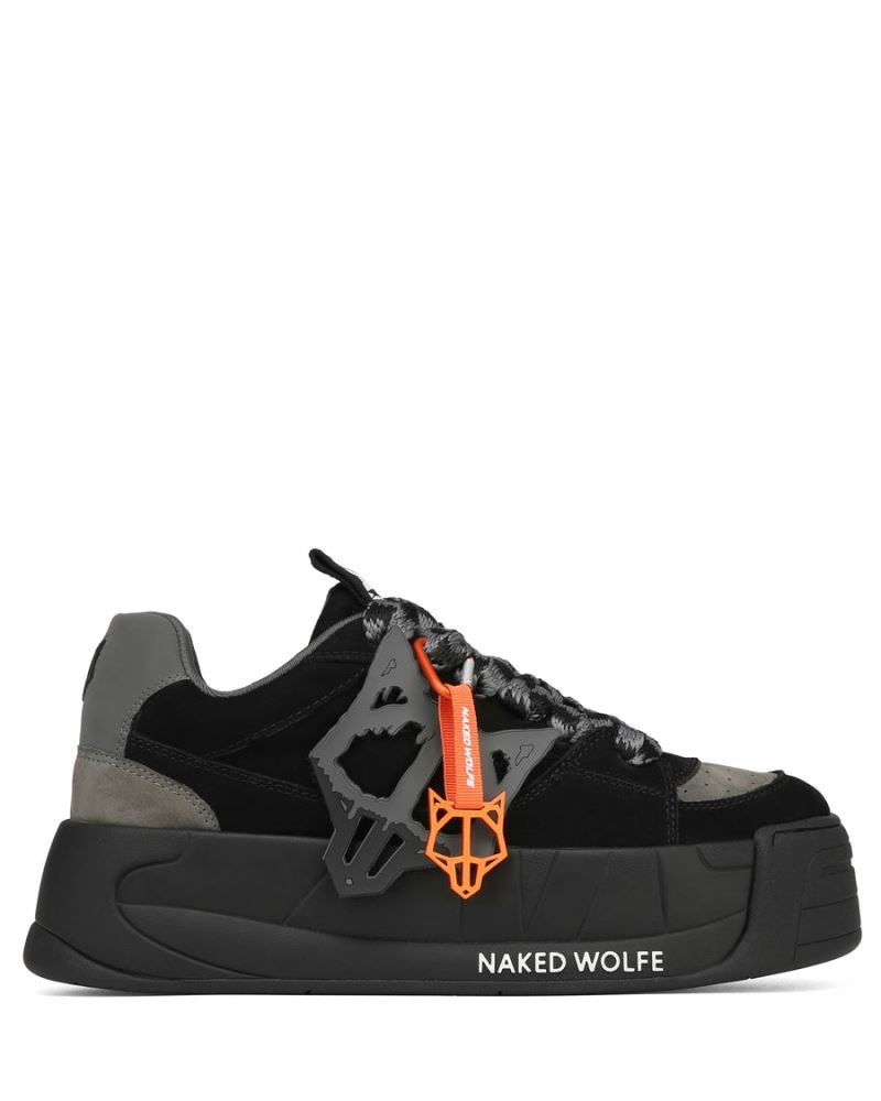 Black Naked Wolfe Slade Men's Sneakers | RIYADH 718NCTVBG