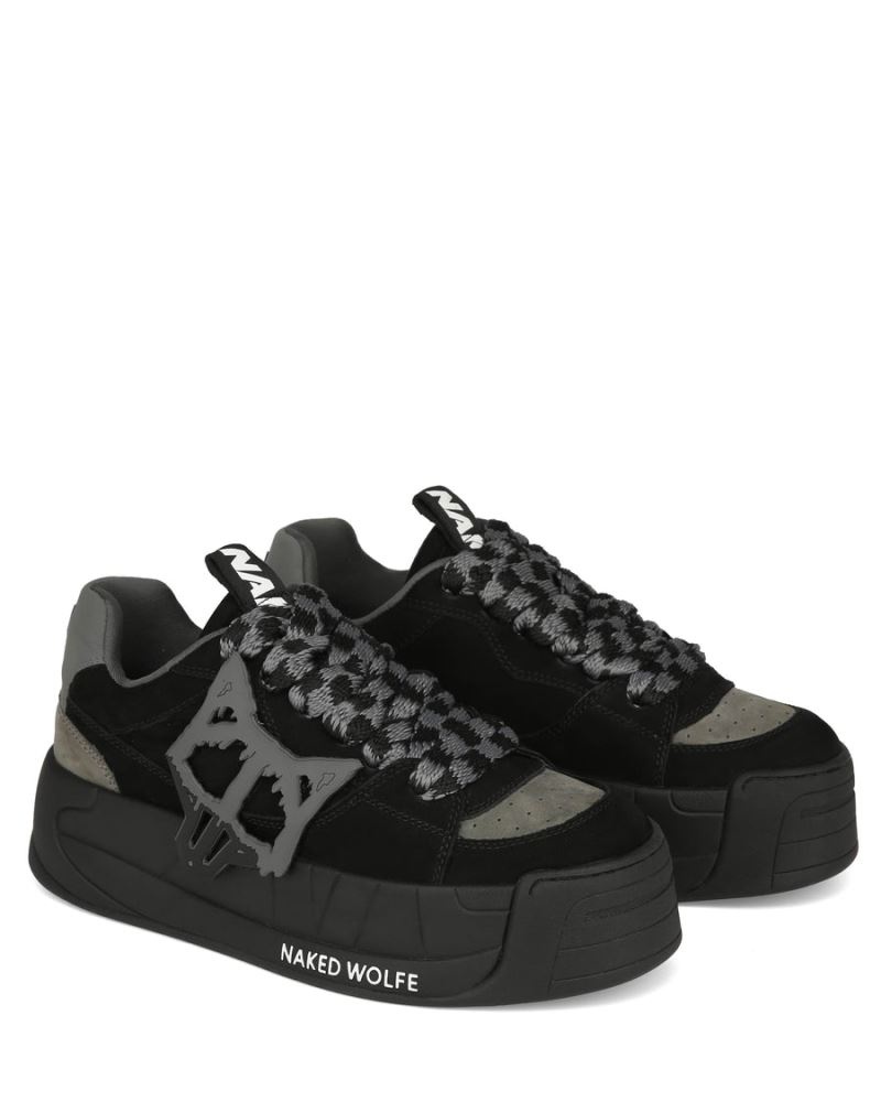 Black Naked Wolfe Slade Men's Sneakers | RIYADH 718NCTVBG