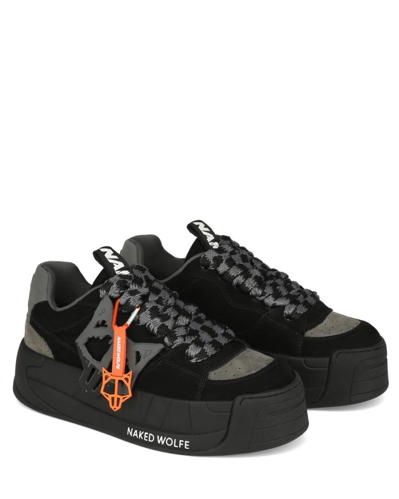 Black Naked Wolfe Slade Men's Sneakers | RIYADH 718NCTVBG