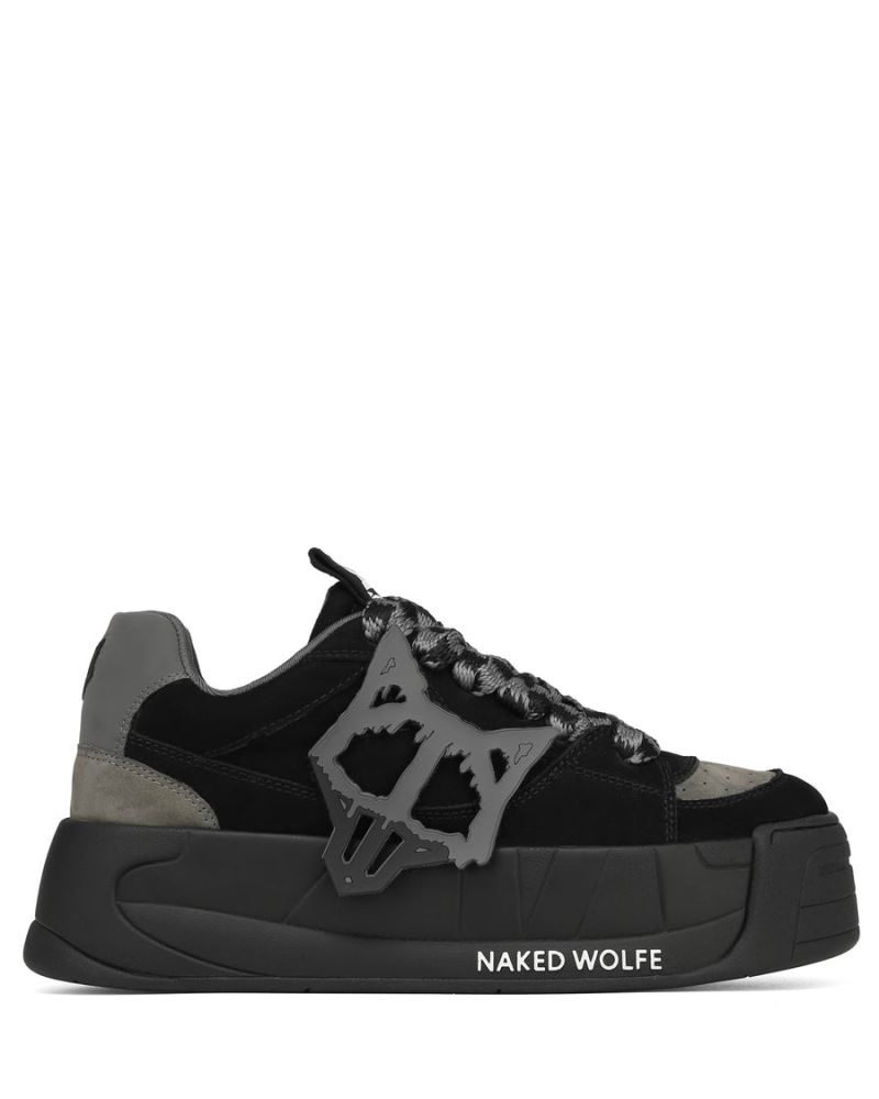 Black Naked Wolfe Slade Men\'s Sneakers | RIYADH 718NCTVBG