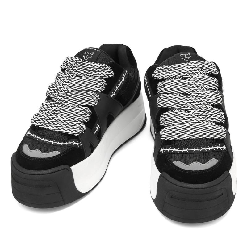 Black Naked Wolfe Slide Men's Sneakers | RIYADH 490WDVBYS