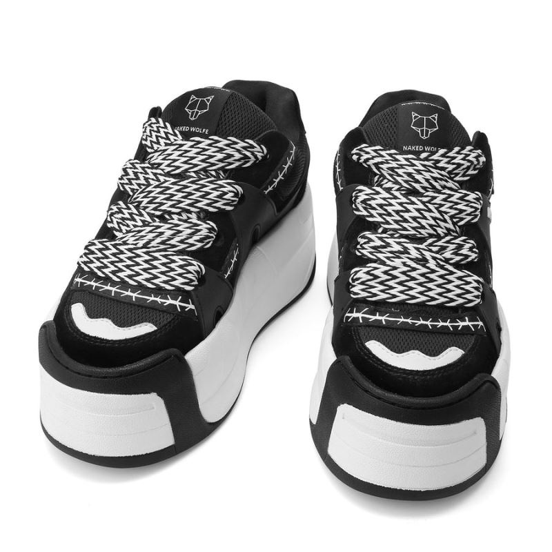 Black Naked Wolfe Slider Women's Sneakers | RIYADH 861DWQESM