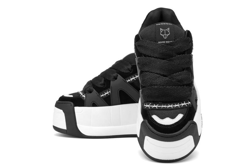 Black Naked Wolfe Slider Women's Sneakers | RIYADH 861DWQESM