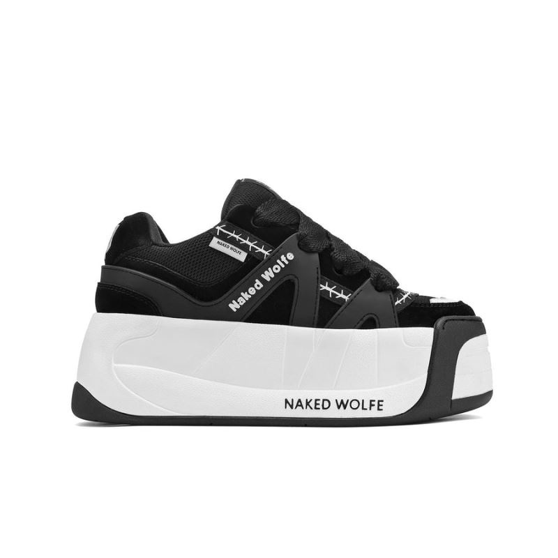 Black Naked Wolfe Slider Women's Sneakers | RIYADH 861DWQESM