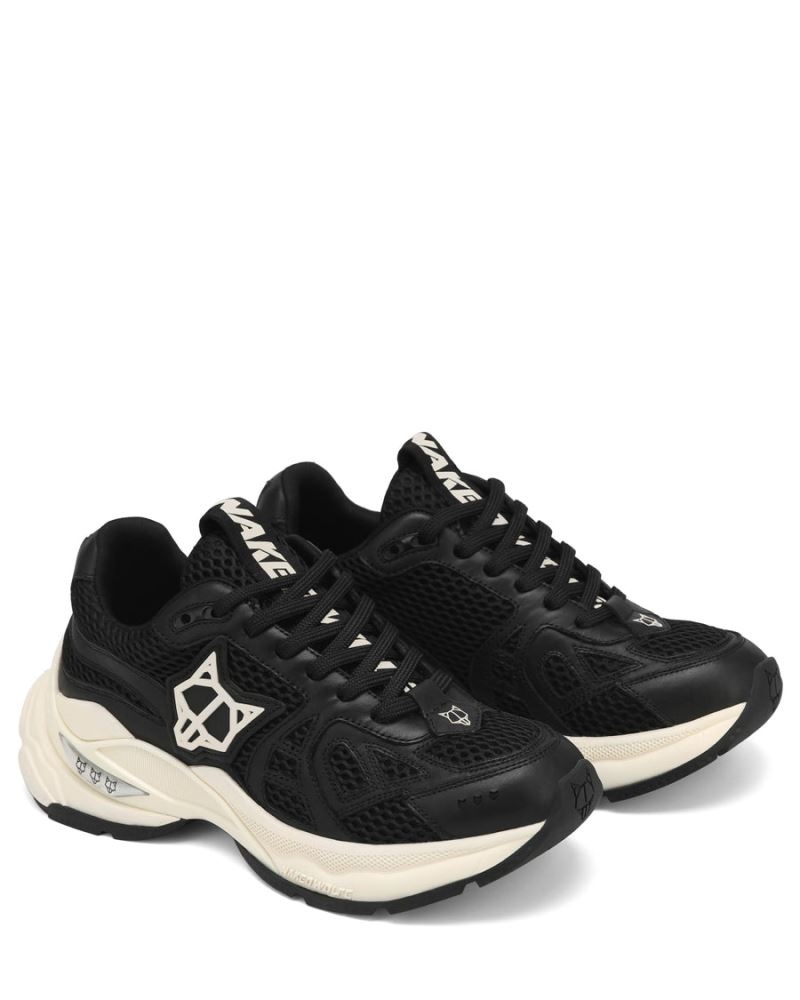 Black Naked Wolfe Smash Mesh Women's Sneakers | RIYADH 637INEVXJ