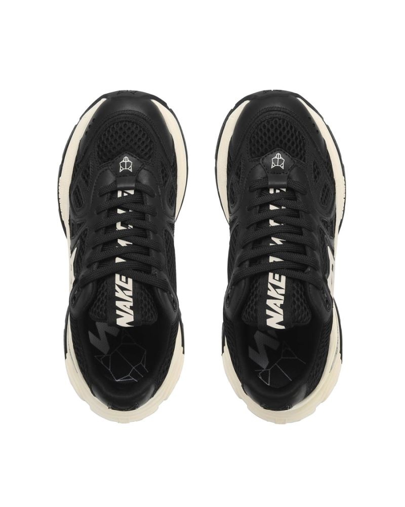 Black Naked Wolfe Smash Mesh Women's Sneakers | RIYADH 637INEVXJ